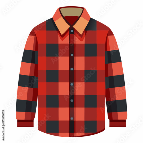 soft flannel shirt with plaid pattern