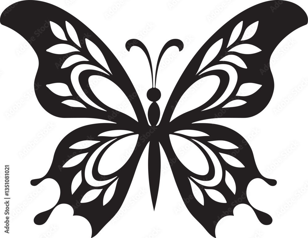A butterfly with a black and white background
A butterfly with a black and white background