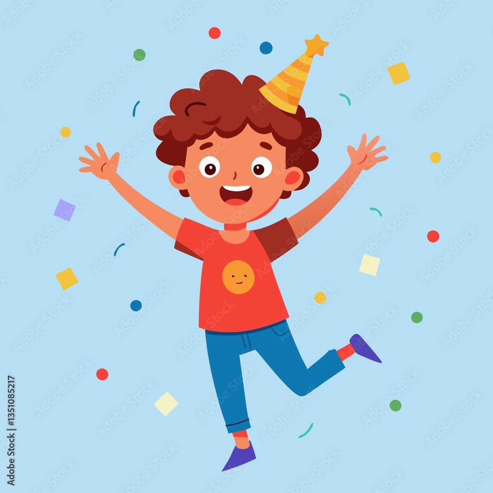 joy with children vector