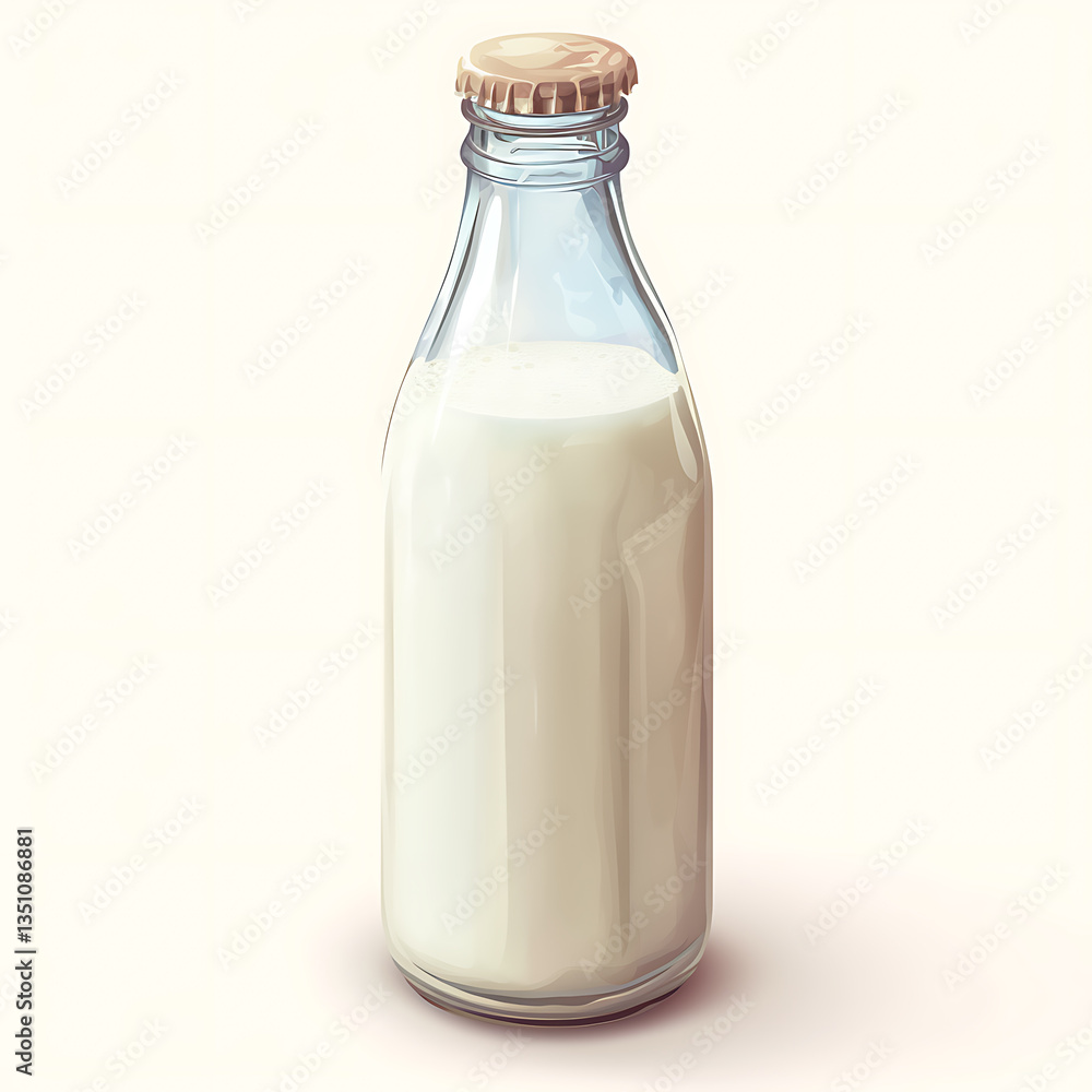 Illustrations of milk production, dairy farming, milk splashes, bottles, cartons, cows, and rustic farm elements, isolated on white background for commercial use. Illustrations of milk production, dairy farming, milk splashes, bottles, cartons, cows, and rustic farm elements, isolated on white background for commercial use.