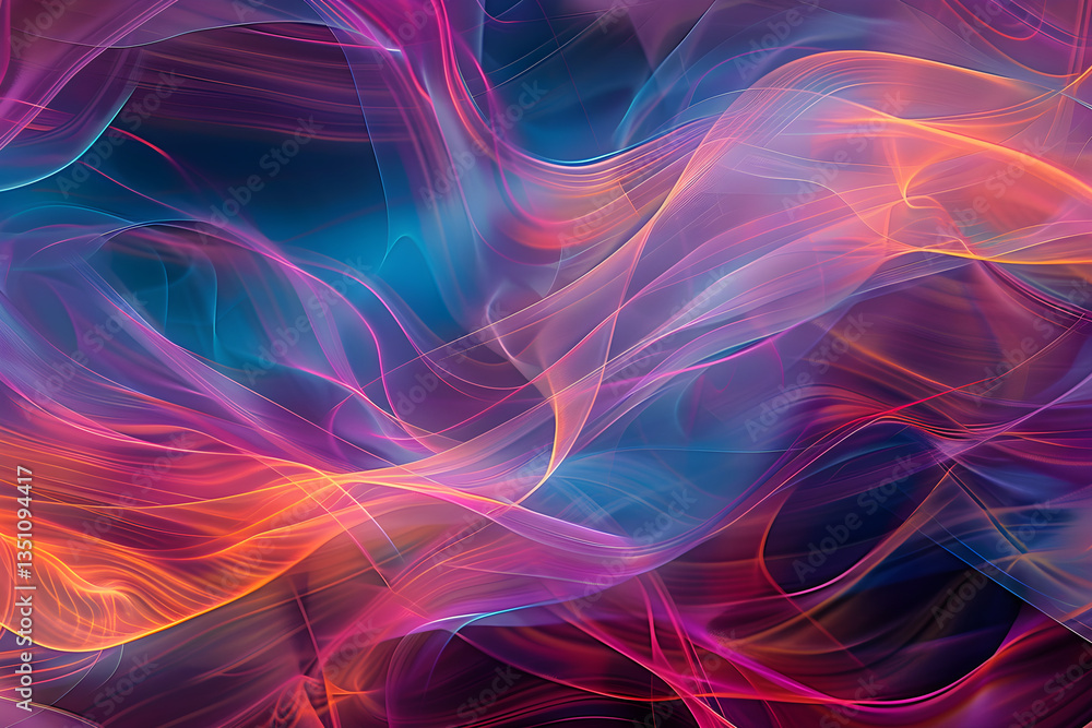 Dynamic Flow: A Mesmerizing Symphony of Colorful Waves in Motion with Music-Like Rhythm Dynamic Flow: A Mesmerizing Symphony of Colorful Waves in Motion with Music-Like Rhythm