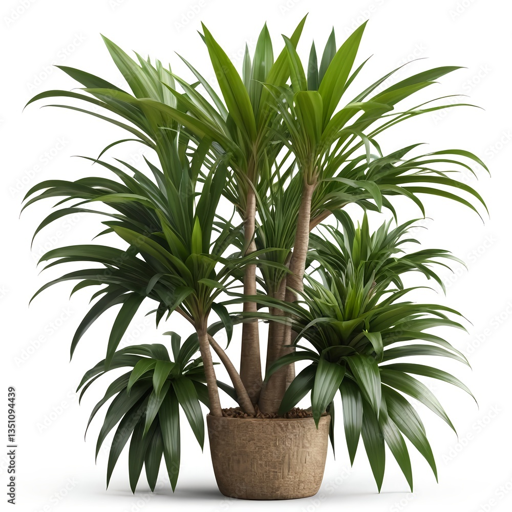 Fototapeta premium Dracaena Marginata Plant in Pot