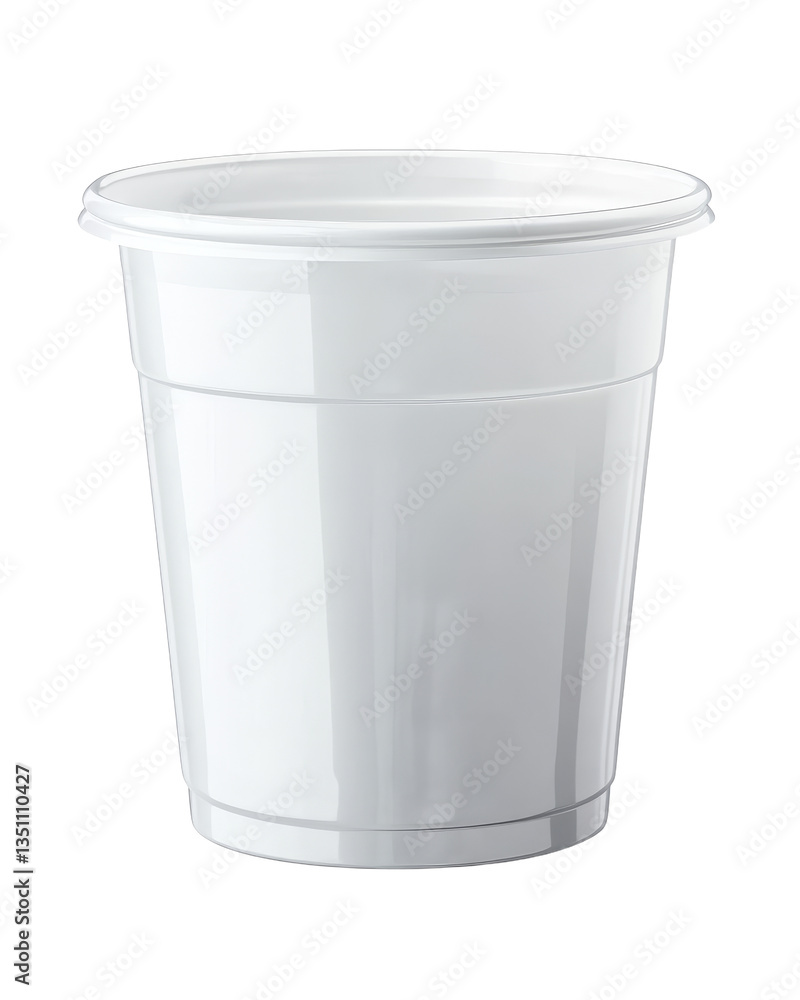 A Clean, Simple White Styrofoam Cup Isolated Against a Black Background for Versatility A Clean, Simple White Styrofoam Cup Isolated Against a Black Background for Versatility