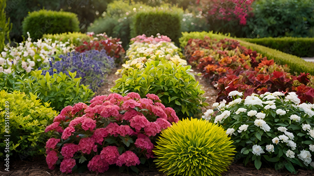 Different model of flowers and shrubs Different model of flowers and shrubs