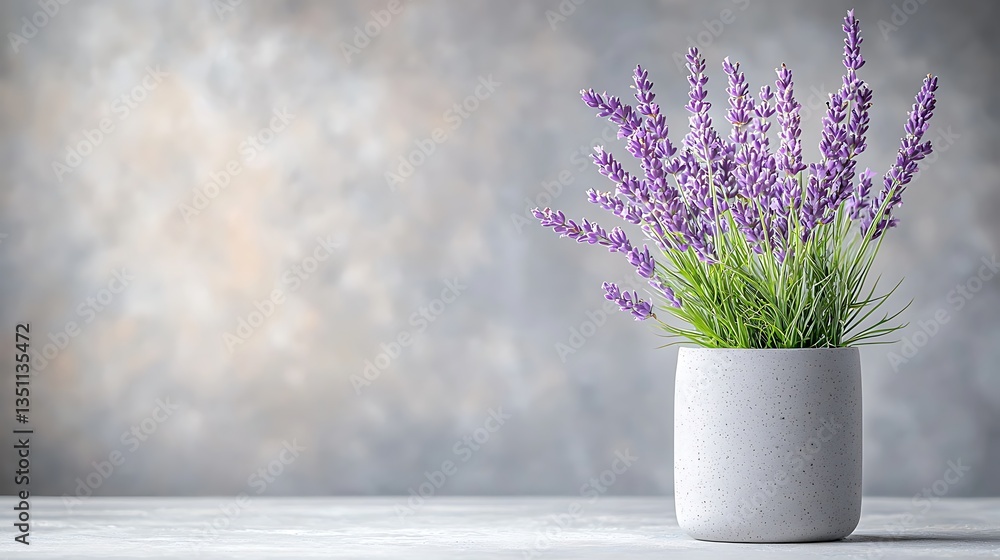 Spring flora display lavender flower arrangement in nature indoor setting vibrant colors Spring flora display lavender flower arrangement in nature indoor setting vibrant colors