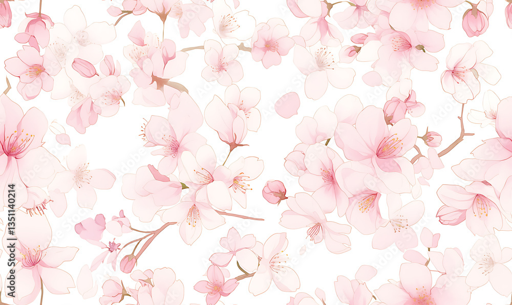Creative 2D Doodle seamless pattern Floral or flower Illustrations Creative 2D Doodle seamless pattern Floral or flower Illustrations
