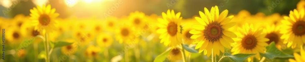 Sunflowers in a sunny meadow create a sense of warmth and happiness, background, flowers Sunflowers in a sunny meadow create a sense of warmth and happiness, background, flowers