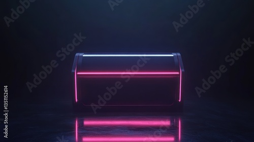 Wallpaper Mural Futuristic Display Case Neon Light Torontodigital.ca