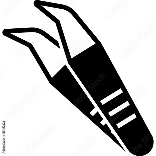 Tweezers glyph icon