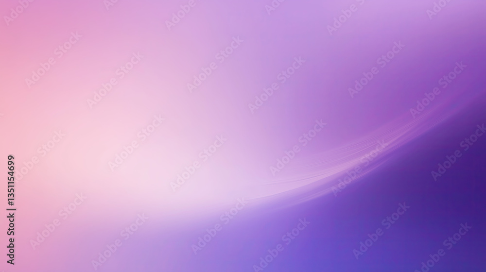 Naklejka premium Abstract Gradient Blending Soft Purple, Lavender, and Pink with Ethereal Transitions. Minimalist Blurred Texture and High-Res Commercial Art Imagery for Digital Design.
