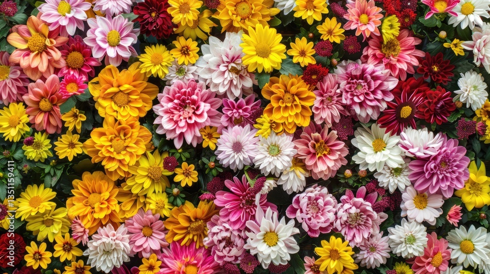Colorful Bouquet of Chrysanthemums Colorful Bouquet of Chrysanthemums
