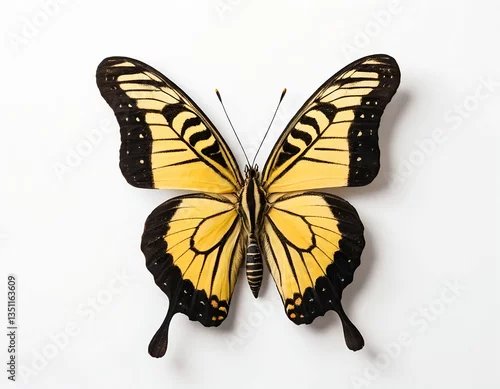 Obraz Yellow and Black Butterfly