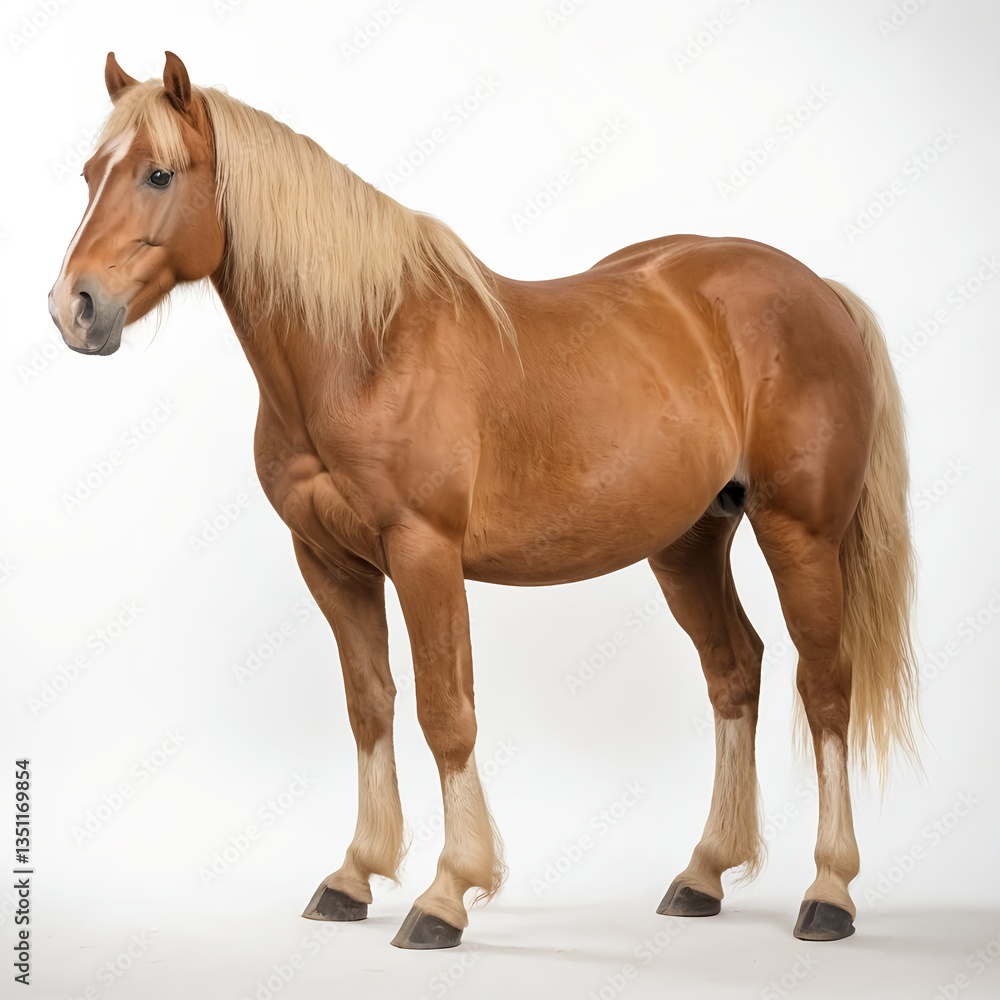 Obraz premium Palomino Horse, Studio Shot