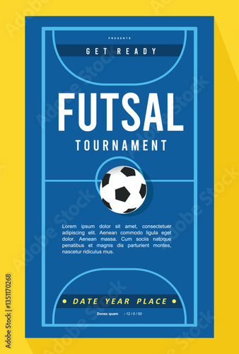Great simple futsal background design for any media