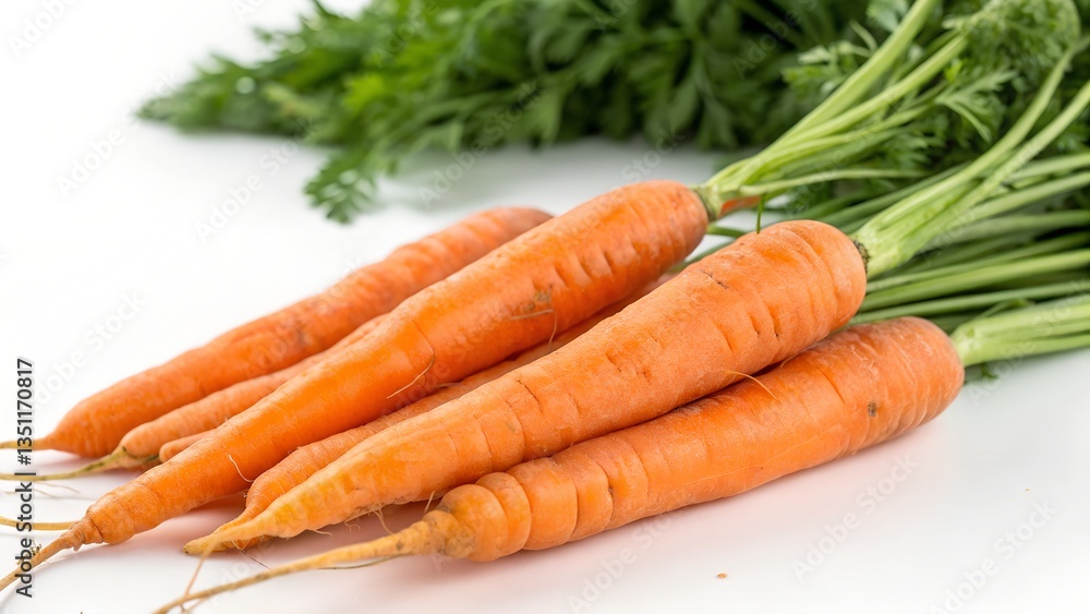 bunch of carrots isolated on white background bunch of carrots isolated on white background