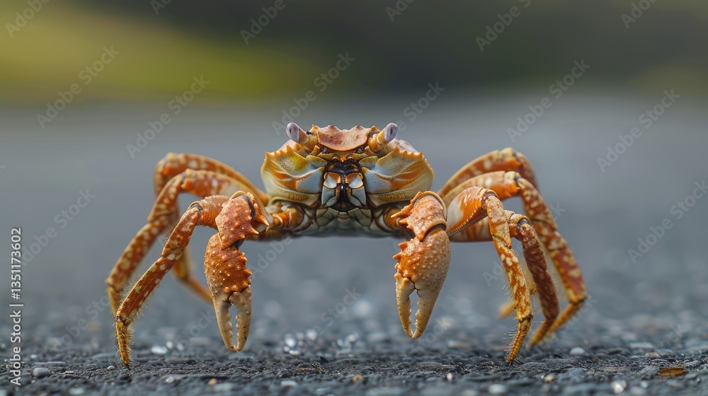 Close-Up of a Sally Lightfoot Crab on the Rocks Close-Up of a Sally Lightfoot Crab on the Rocks