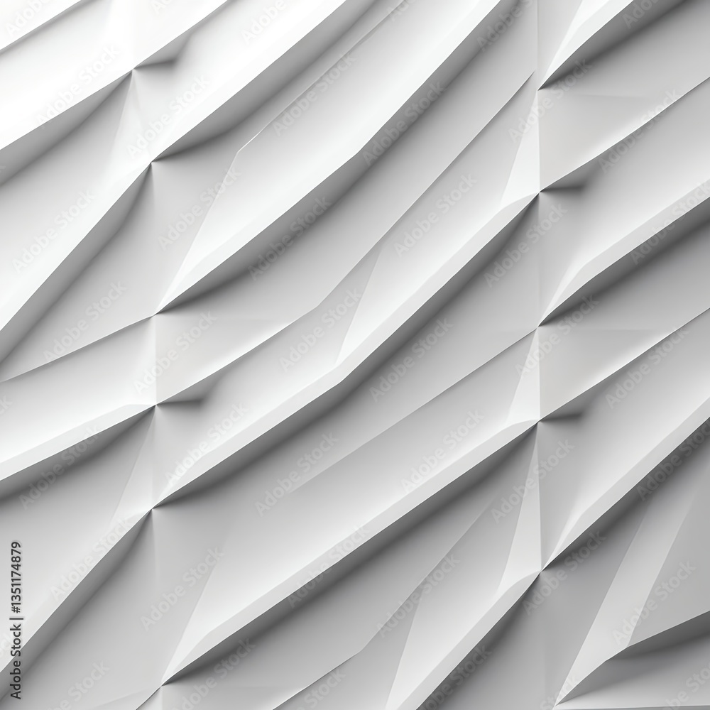 Obraz premium Abstract White Geometric Background
