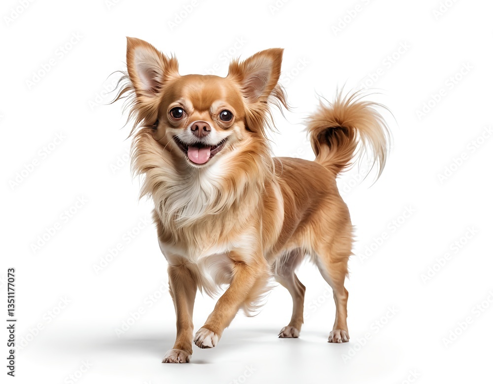 Happy Chihuahua Dog Walking Happy Chihuahua Dog Walking