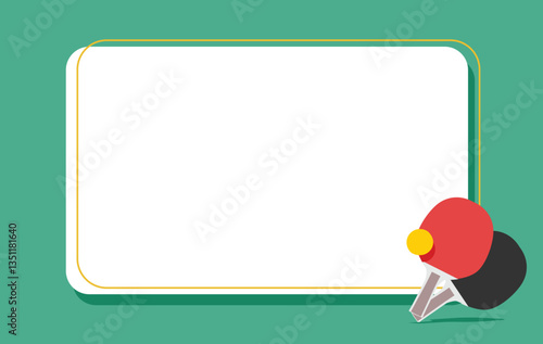Great simple table tennis ping pong background design for any media	
