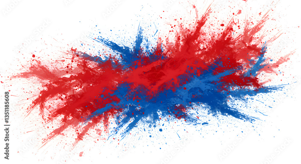 Dynamic Red and Blue Paint Explosion Background Dynamic Red and Blue Paint Explosion Background