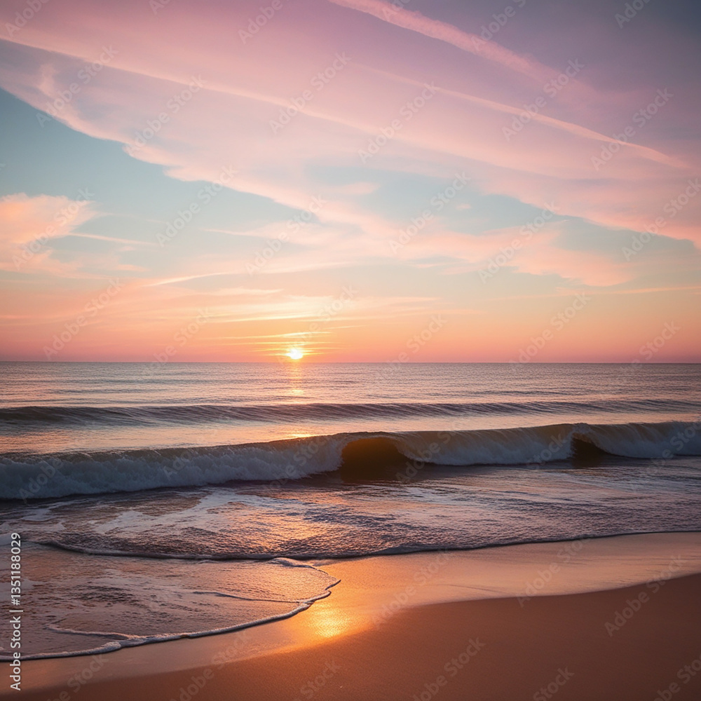 Fototapeta premium sunset on the beach