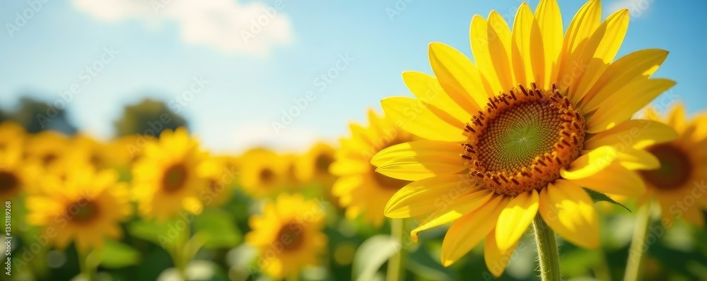 Sunflower petals gently swaying in the breeze, sunflowers, colorful flowers, flowers Sunflower petals gently swaying in the breeze, sunflowers, colorful flowers, flowers