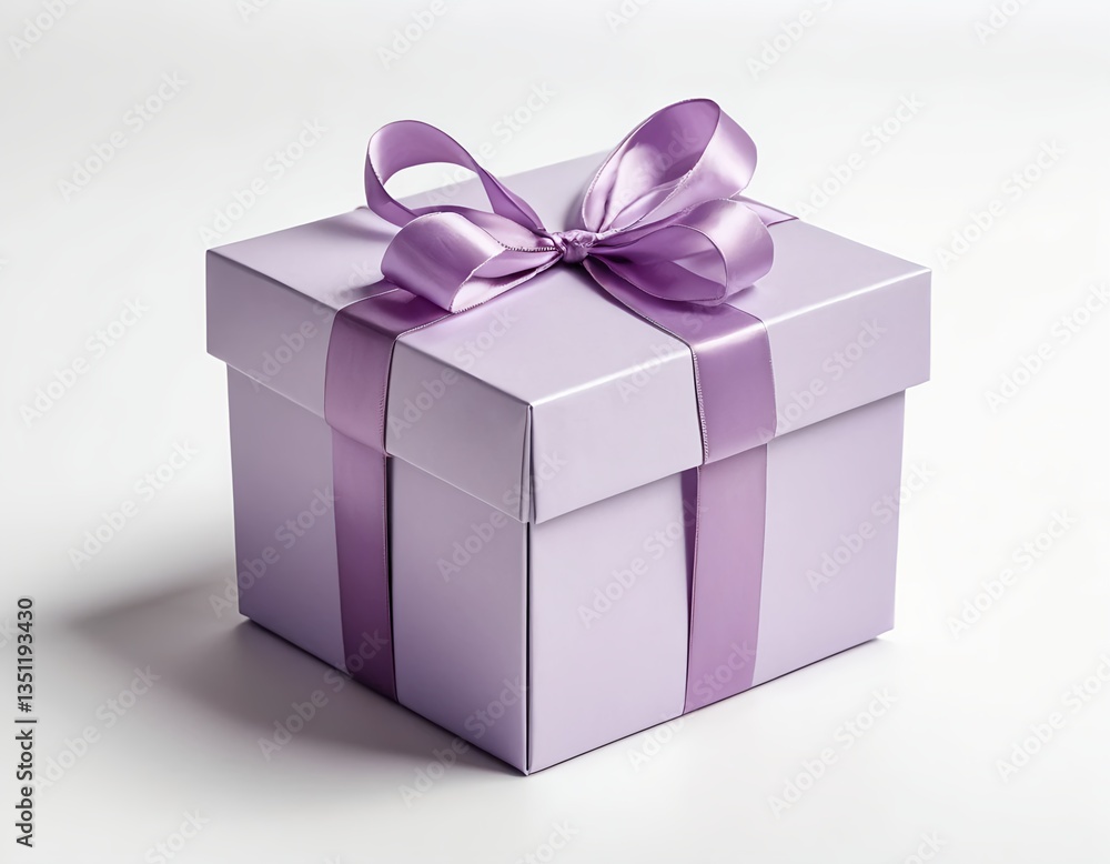 Lavender Gift Box with Satin Ribbon Lavender Gift Box with Satin Ribbon