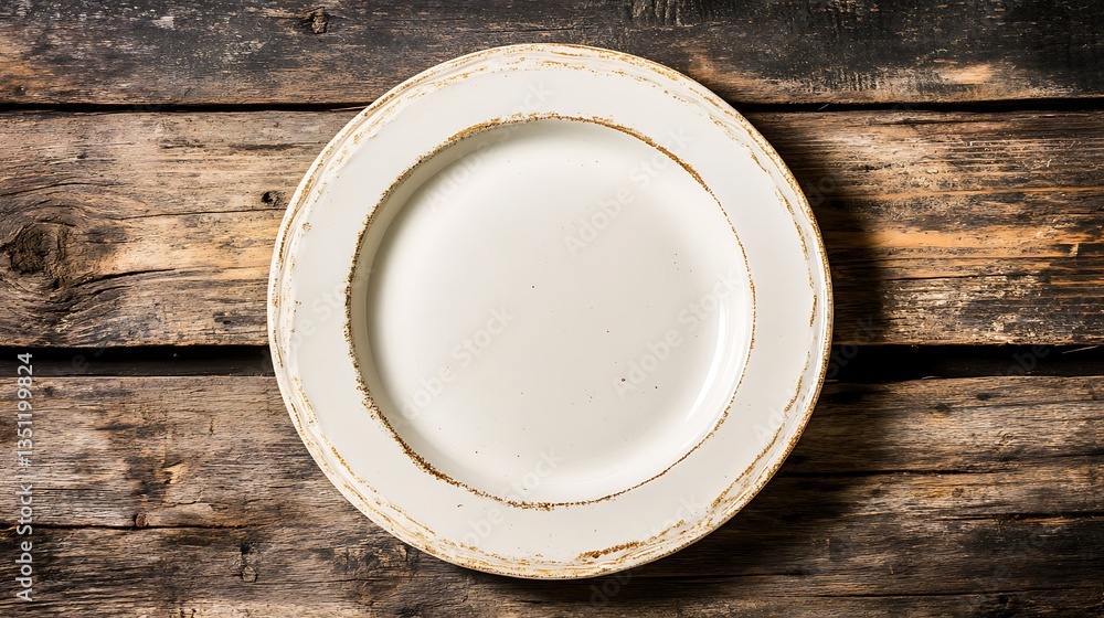 Empty plate rustic wood table. Empty plate rustic wood table.