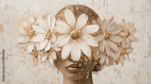 Golden Daisy Portrait