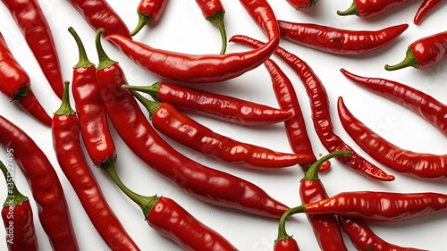 Chili peppers, isolated on white background