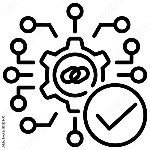 Smart Contract Outline Icon