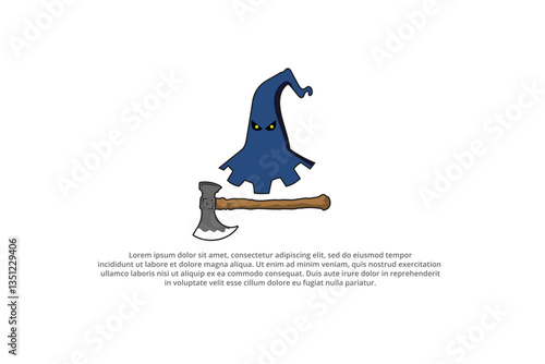 executioner cartoon mascot logo design