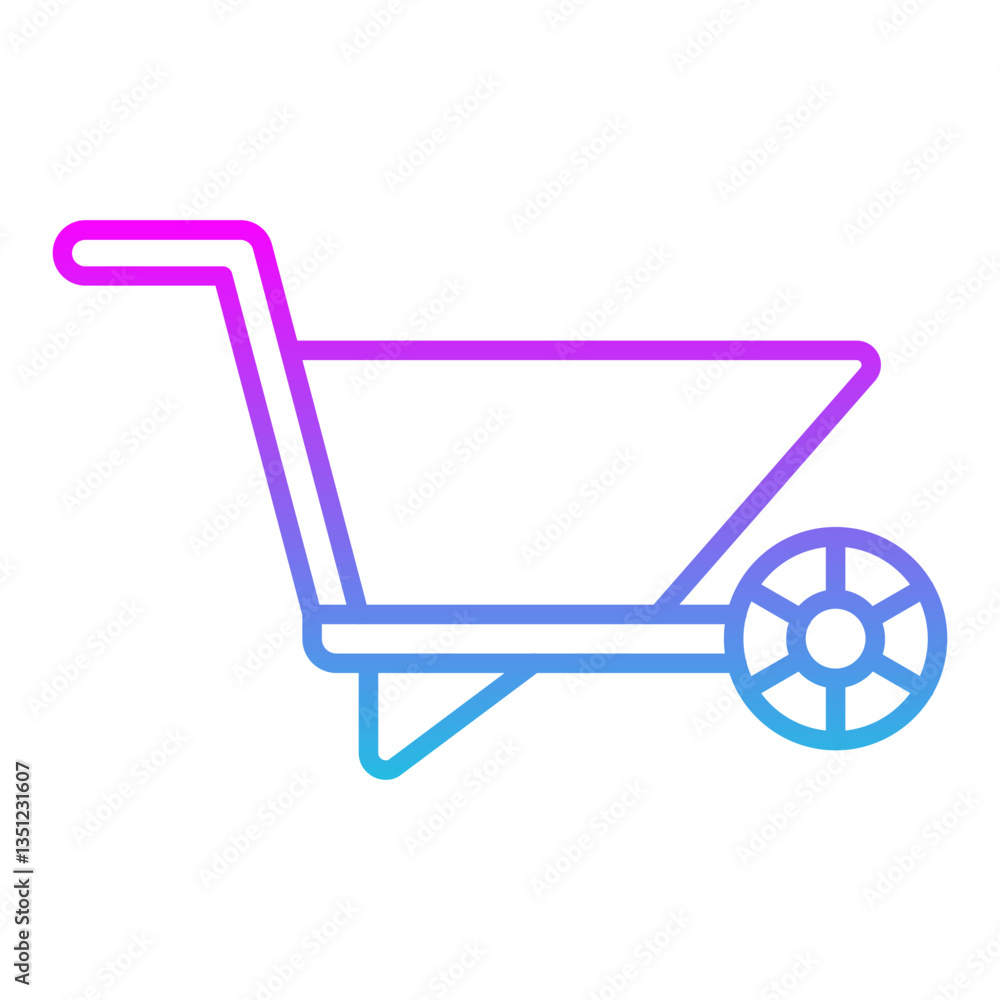 Wheelbarrow Icon Wheelbarrow Icon