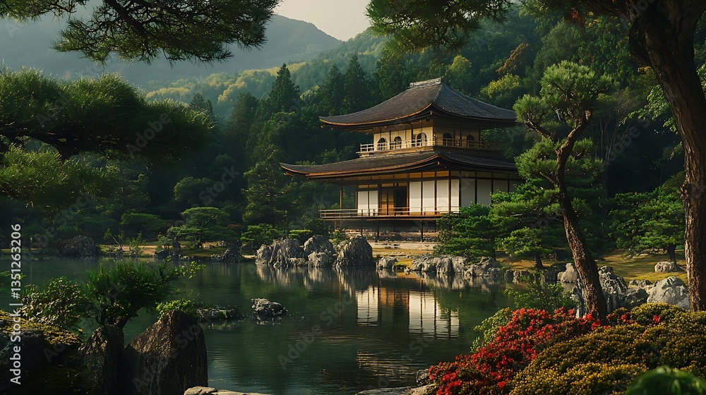 Fototapeta premium Ginkakuji temple kyoto japan beauty pictures