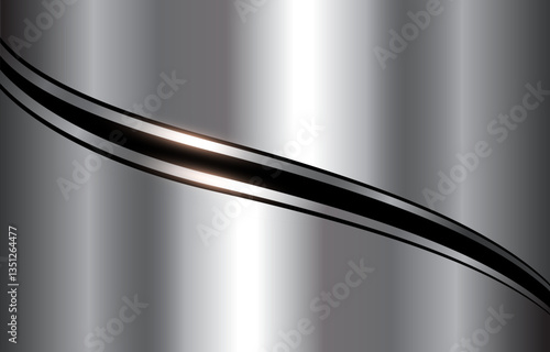Silver black metal background with silver shiny metallic texture.