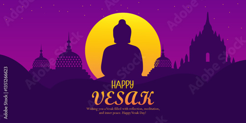 Happy Buddha Purnima poster, banner, card set. Happy Vesak Day greeting flayer, cover for web or banner background  wishes greetings with a buddha minimalist and trendy.