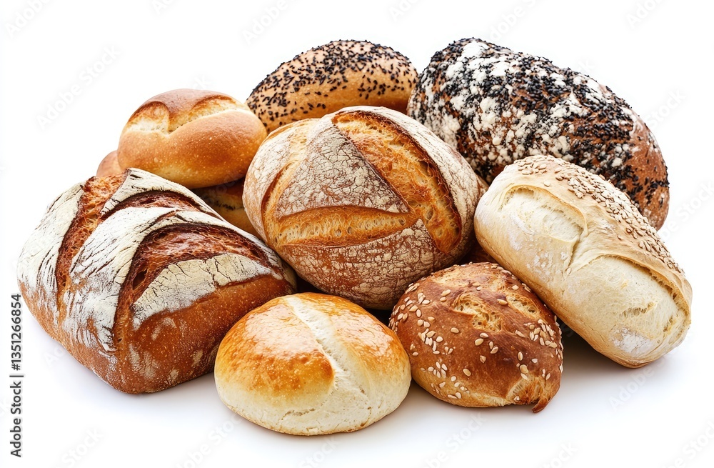 Assortment of artisanal breads Assortment of artisanal breads