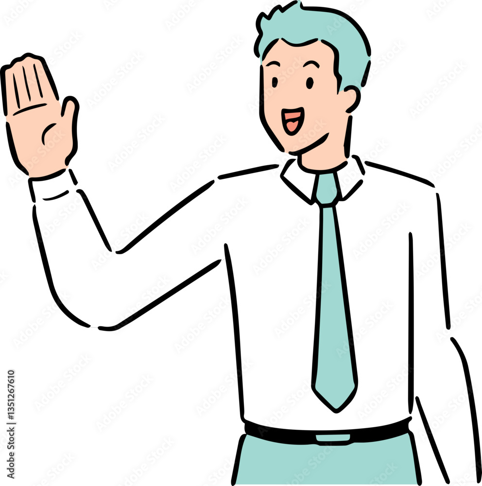 Illustration of businessman Illustration of businessman