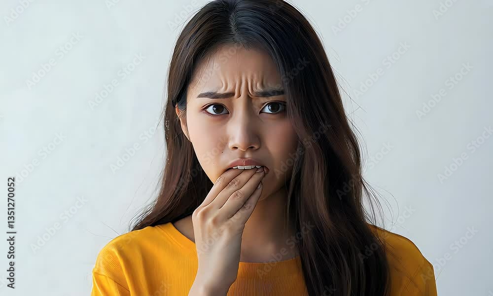 Woman with a confused expression Woman with a confused expression