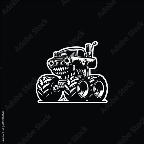 car monster car eps 10