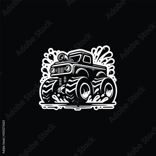 vector illustration of a retro car