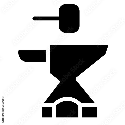 Anvil Artisan Craft Glyph Icon