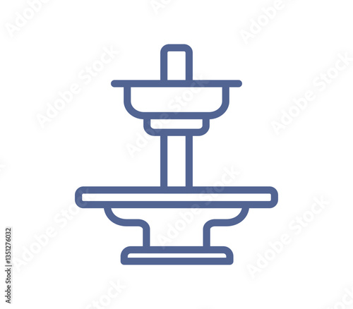 Outline medical equipment, modern technology for diagnosis of various disease, lineart pictogram, simple linear flat vector illustration isolated on white background.