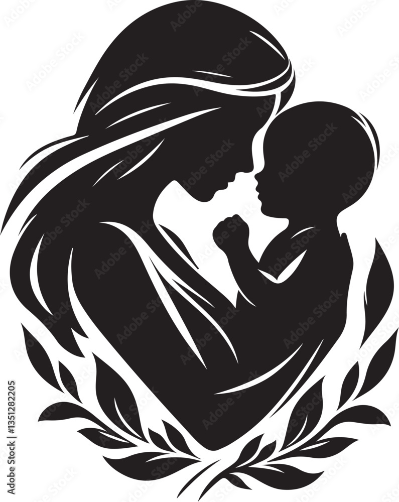 Mother and Son Silhouette Vector Bundle
Mother and Son Silhouette Vector Bundle