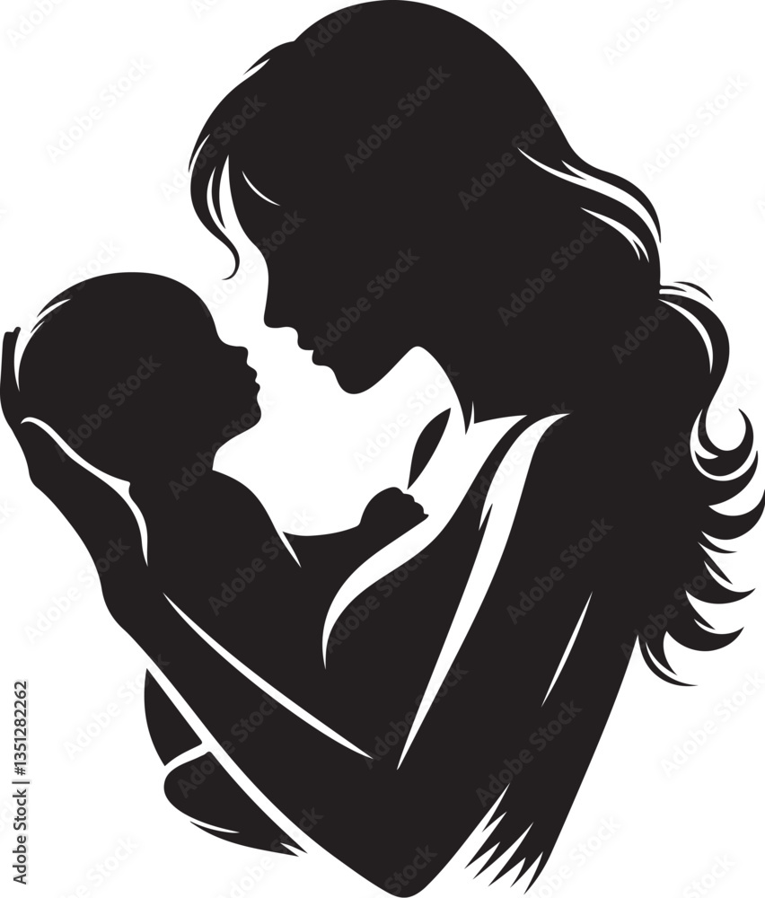 Mother and Son Silhouette Vector Bundle
Mother and Son Silhouette Vector Bundle