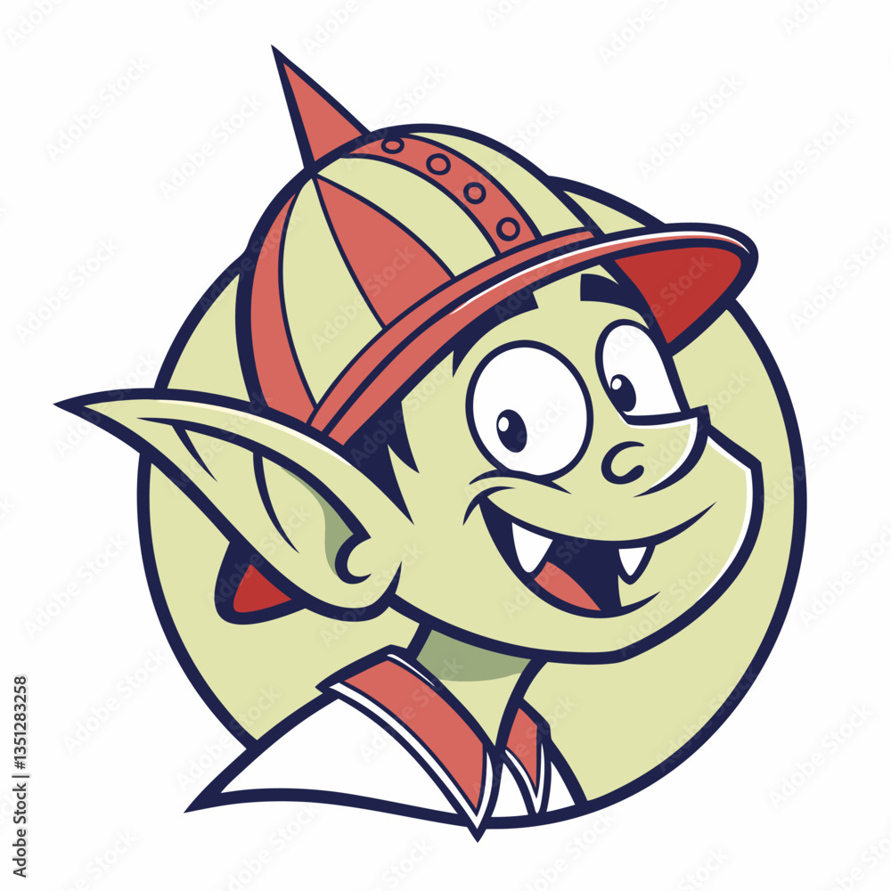 a cartoon green goblin with a hat and hat a cartoon green goblin with a hat and hat