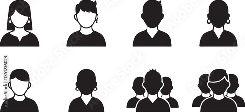 team icon or logo isolated sign symbol vector illustration - high quality black style vector icons
