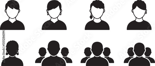 team icon or logo isolated sign symbol vector illustration - high quality black style vector icons
