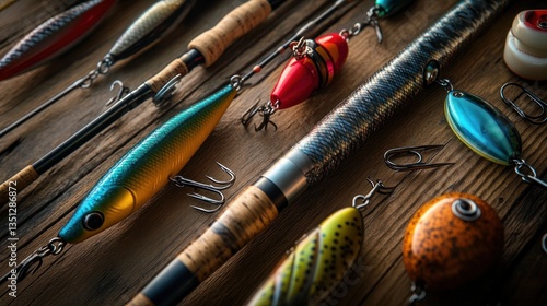 Wallpaper Mural Fishing tackle - fishing spinning rod Torontodigital.ca