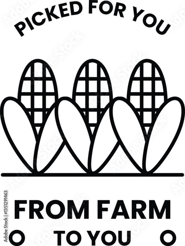 corn cobs are picked from a farm and sent to you